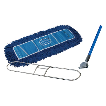 Golden Star Dust Mop Complete Kit W/ Frame/Handle, Blue, WCB48CITBB WCB48CITBB